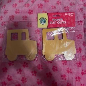 Paper Cut-Outs School Bus 2 pack